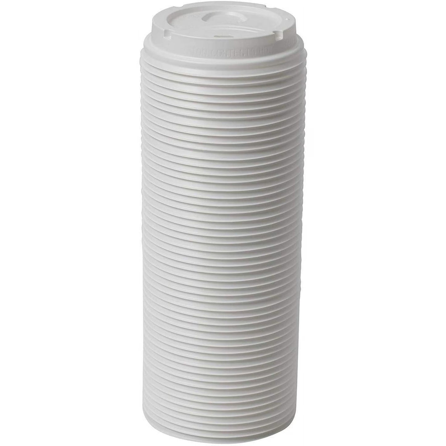 Perfectouch Coffee Haze Insulated Paper Hot Cups with White Dome Lids