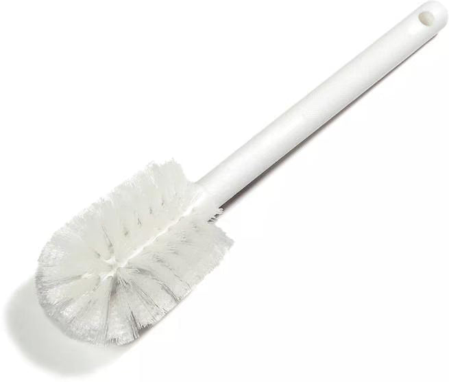 White Handle Dish Brush w/2-3/4 inches Polyester Bristles 12 inches, 4041300, 12/case