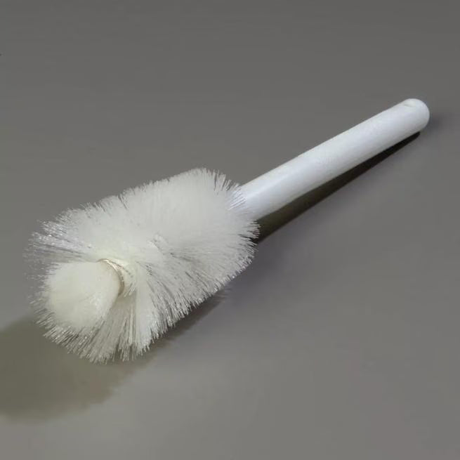 White Sparta Handle Pint Bottle Brush w/Polyester Bristles 12 inches, 4046600, 12/case