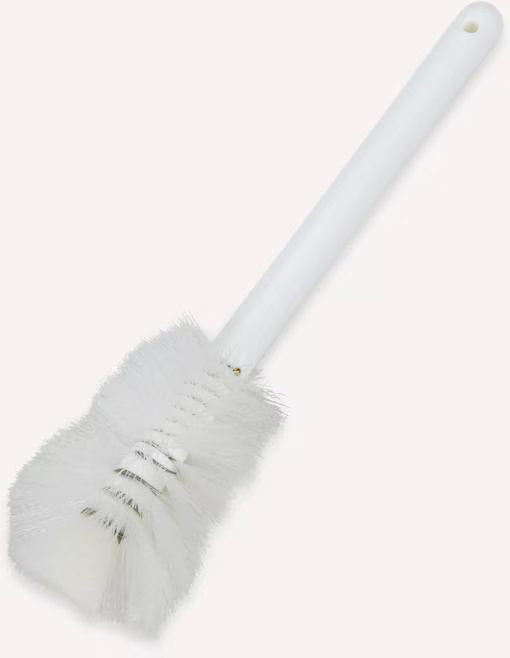 White Sparta Handle Pint Bottle Brush w/Polyester Bristles 12 inches, 4046600, 12/case