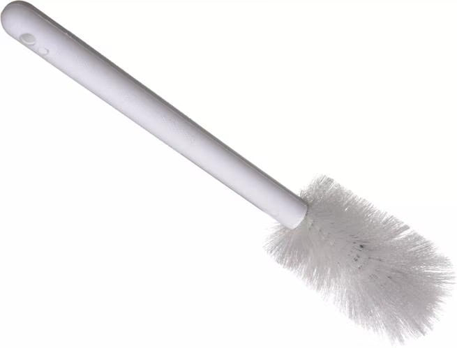 White Sparta Handle Pint Bottle Brush w/Polyester Bristles 12 inches, 4046600, 12/case