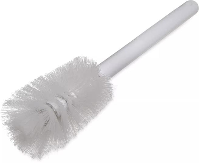 White Sparta Handle Pint Bottle Brush w/Polyester Bristles 12 inches, 4046600, 12/case