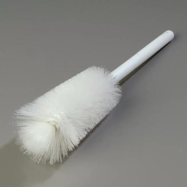 White Sparta Handle Quart Bottle Brush w/Polyester Bristles 16 inches, 4046702, 12/case