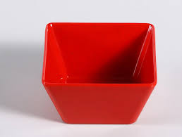 Yanco Square Bowl ME-405 This square bowl is just the right size for your favorite snacks, dips, soups, and more. Made from high-quality melamine, this bowl is built to last and is dishwasher safe for easy cleaning. With its unique speckled red design, this bowl is sure to impress your guests and add a touch of elegance to any table setting. The square shape of the bowl not only looks great but also makes it easy to stack and store in your cabinets.
