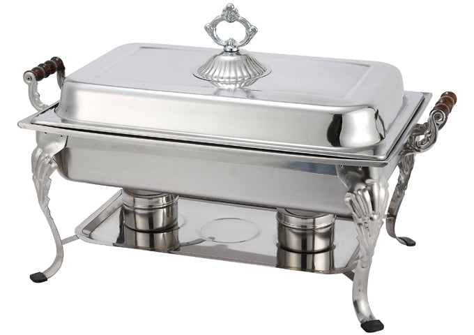 Winco 408-1 Crown 8 Quart Stainless Steel Full-Size Chafer,Heavyweight