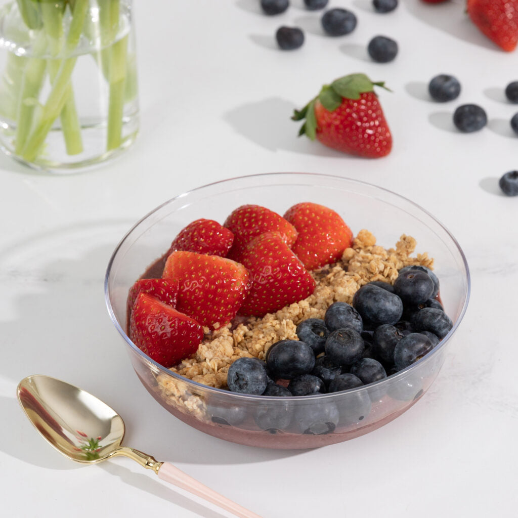 16oz disposable plastic round bowl reusable wedding baby shower reception event round dessert bowl plastic soup container soup bowl clear plastic disposable tableware elegant
