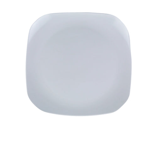 Yanco Square Plate MD-410 With its sleek square design and impeccable 9-1/2"L x 9-1/2"W size, this plate is sure to impress your guests. Made from durable melamine material, it is built to withstand the rigors of everyday use and is dishwasher safe for easy cleaning. Crafted with a timeless white finish, the Milando Plate is a versatile addition to any table setting.