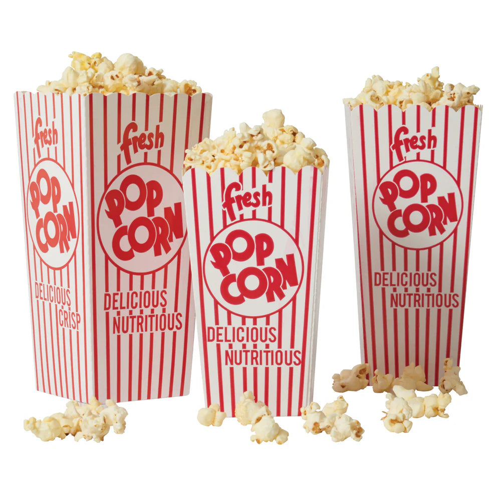 Winco 41044CS-41048CS, 0.75-1.75 oz, 500/Case Popcorn Scoop Boxes
