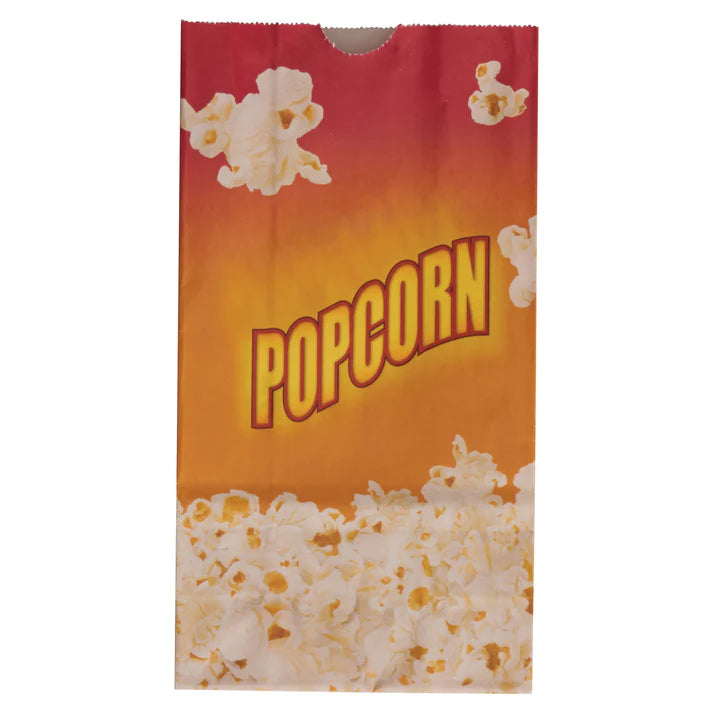 Benchmark Popcorn Butter Bags these bags are thoughtfully crafted with a specialized coating, ensuring that the rich and flavorful butter stays securely contained within, preventing any unwarranted leakage. The addition of this protective feature not only preserves the integrity of the popcorn but also enhances the overall consumer experience. Furthermore, their cleverly designed flat bottoms provide a stable and upright structure.
