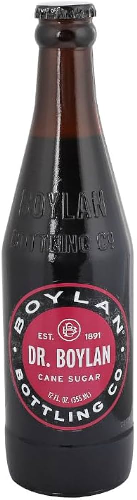 12oz Boylan Dr. Boylan Cane Sugar Soda Glass Bottled Beverage