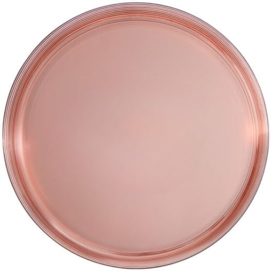 5.5 Inch Dessert Plate and 8 Inch Salad Combo Transparent Rose Plastic Plates