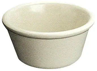 Yanco Smooth Ramekin NC-535B is the perfect addition to any kitchen or restaurant. Crafted with extra heavy-duty melamine material, this round, smooth ramekin is designed to withstand the rigors of daily use. Measuring 2-1/2" in diameter and 1-1/2" in height, it is perfectly sized to hold 1-1/2 oz. of your favorite sauces, dips, or condiments. The bone white color of this ramekin adds a touch of elegance to any table setting, while its dishwasher safe feature makes it easy to clean and maintain.