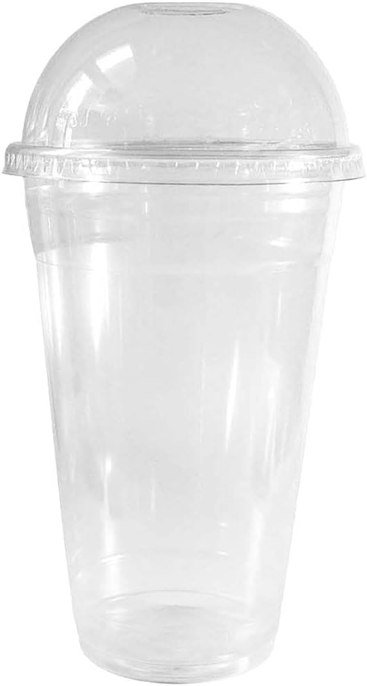 12oz Clear PLA Coffee Smoothies Cups with Dome Lids