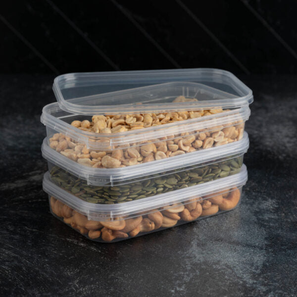 16oz rectangular food storage container leak proof tamper evident food grade bpa free restaurant supplies deli container microwave safe meal prep stackable arts crafts air tight