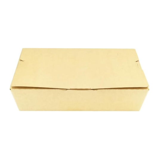 46oz Kraft Paperboard Folding Disposable Takeout Container Bio Box