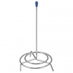 6-inch high check spindle stanton trading made of heavy-gauge plated material and features protective caps for safety. It is designed for organizing and securely holding order slips, receipts, or notes in restaurants, offices, and retail settings.