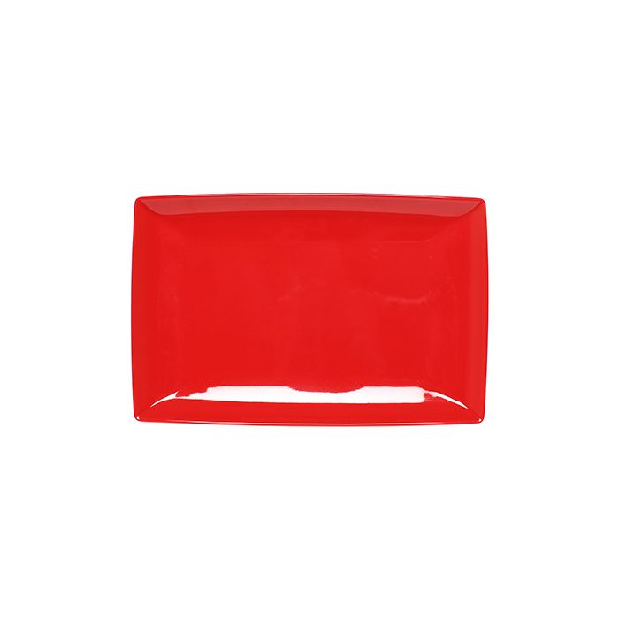 Thunder Group Rectangle Tray 12/Pcs is the perfect way to serve various dishes like appetizers, sides, slices of bread, or desserts for the entire table. This sleek rectangular tray from melamine is this non-toxic, exceptionally durable and will not get scratched or chipped even after extensive long-time use. Good for a catered event, busy restaurant or small cozy diners. Classic Pure Red Western collection has a distinctive appearance featuring dinnerware with a glossy bright red finish. 