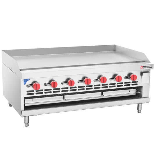Cookline Commercial Countertop Gas Raised Griddle Broiler Combo