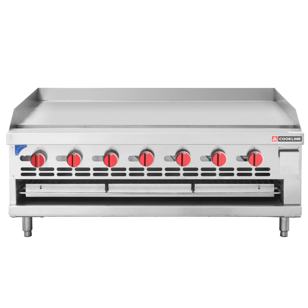 Cookline Commercial Countertop Gas Raised Griddle Broiler Combo