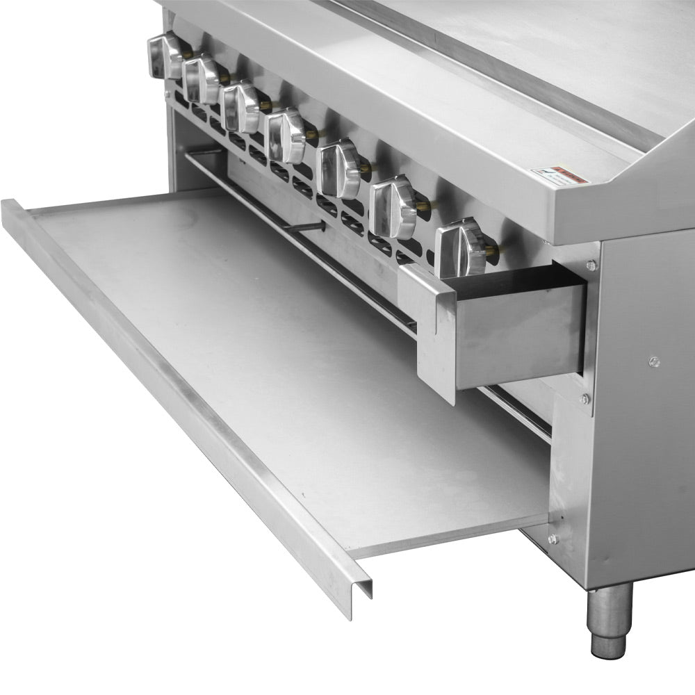 Cookline Commercial Countertop Gas Raised Griddle Broiler Combo