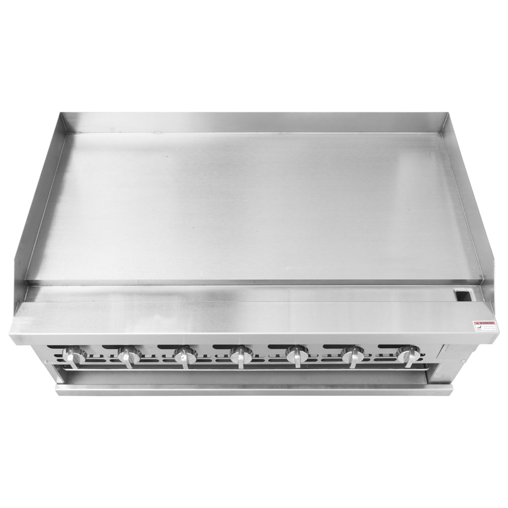 Cookline Commercial Countertop Gas Raised Griddle Broiler Combo