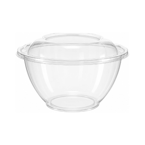 Clear Disposable PLA Salad Container Bowls with Dome Lids