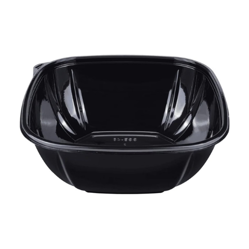 Square Disposable Plastic Salad Bowl For Meal Prep and Takeout