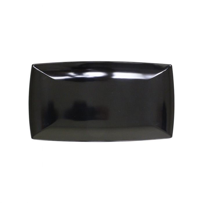 Thunder Group Rectangle Tray 12/Pcs is the perfect way to serve various dishes like appetizers, sides, slices of bread, or desserts for the entire table. This sleek rectangular tray from melamine is this non-toxic, exceptionally durable and will not get scratched or chipped even after extensive long-time use. Good for a catered event, busy restaurant or small cozy diners. Classic Black Western collection has a distinctive appearance featuring dinnerware with a glossy rich black finish. 