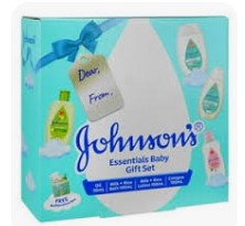 Johnson’s Baby 4-Piece Gift Set, gentle baby care essentials for soft, clean, and nourished skin.
