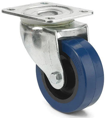 4" CASTER W/O BRAKE BLUE WHEEL