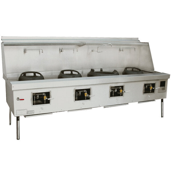 4 CHAMBER RANGE STAINLESS STEEL DECK