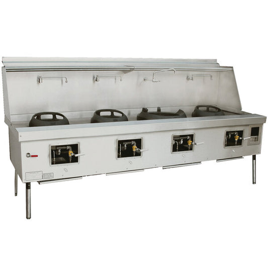 4 CHAMBER RANGE STAINLESS STEEL DECK