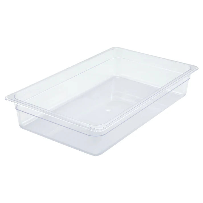Food Pan is made from polycarbonate, this food pan is resistant to food acid and oils, and will withstand temperatures from -40° to 210° F. Thanks to its smooth, translucent surface, this food pan is easy to clean and provides excellent product visibility. An economical storage option in any foodservice facility.