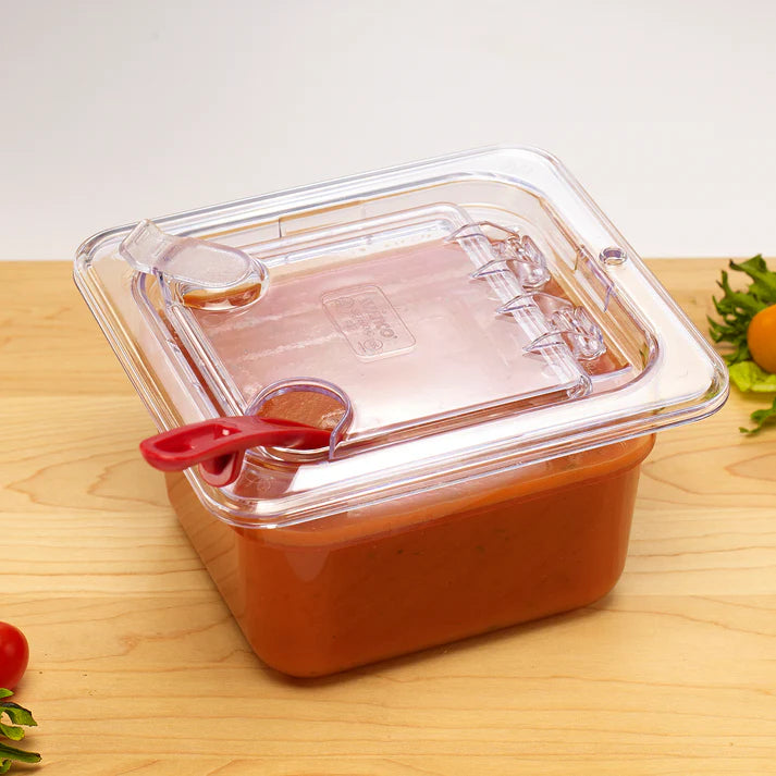 Food Pan is made from polycarbonate, this food pan is resistant to food acid and oils, and will withstand temperatures from -40° to 210° F. Thanks to its smooth, translucent surface, this food pan is easy to clean and provides excellent product visibility. An economical storage option in any foodservice facility.