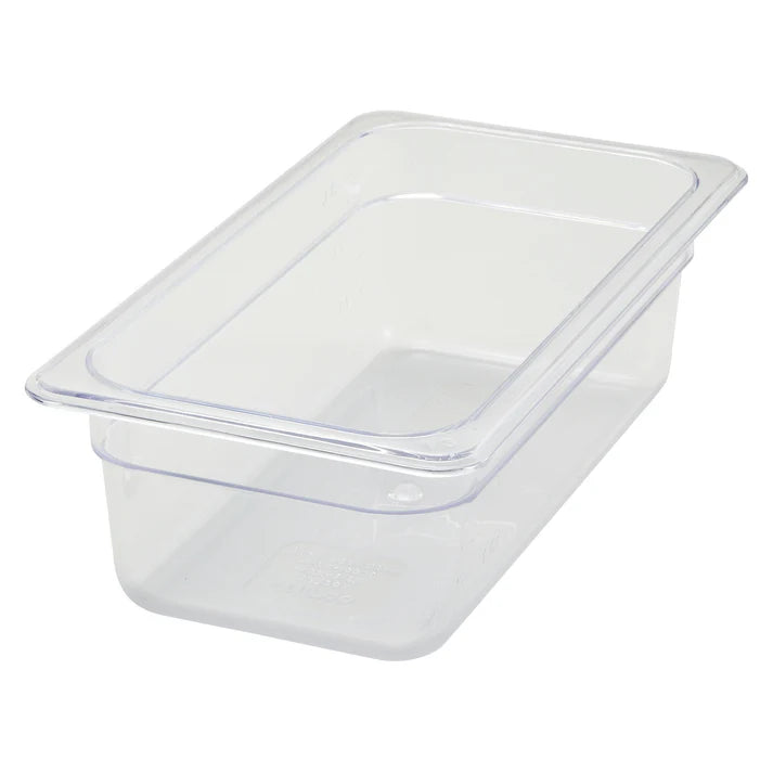 Food Pan is made from polycarbonate, this food pan is resistant to food acid and oils, and will withstand temperatures from -40° to 210° F. Thanks to its smooth, translucent surface, this food pan is easy to clean and provides excellent product visibility. An economical storage option in any foodservice facility.