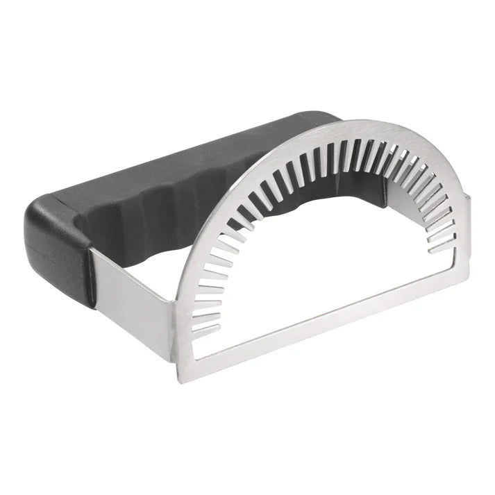 Empanada Fork handy press is the perfect tool for making delicious empanadas quickly and easily. It is constructed of durable stainless steel and features a unique fork design to help you create perfect shapes every time. The ergonomic handle is contoured to fit comfortably in your hand and the press's sturdy construction ensures a lifetime of use.