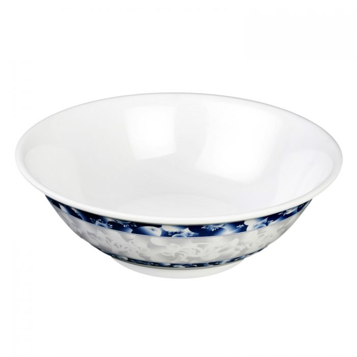 Thunder Group Rimless Bowl 12/Pcs is perfect for serving miso soup, soba, ramen, kimchi and other Asian dishes. This stone-colored bowl with dragon pattern will bring an oriental flair to your food presentation. Manufactured from a durable plastic material this dinnerware is extremely popular for its nearly unbreakable structure. However, with heat resistance of up to 212° F or 100° C, melamine is not suitable for cooking and warming foods in a microwave or an oven, though it is completely dishwasher safe. 