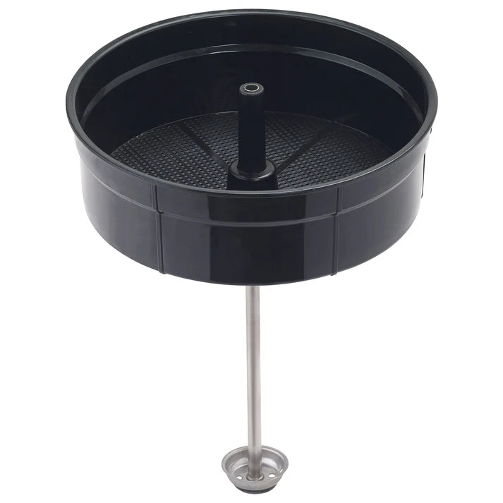 Coffee Urn (100-Cup (16L) 110-120V, 100-Cup (16L) 220-240V, 50-Cup (8L) 110-120V) 2/Pack features a twist-locking lid and handles that are cool to the touch. The waterproof ON/OFF switch includes a protective cover. The automatic shut-off provides add an additional safety feature. This product is constructed of polished 304 stainless steel. The container features a silver color with a black base. The system recycles automatically between brewing and holding modes for optimal temperatures.