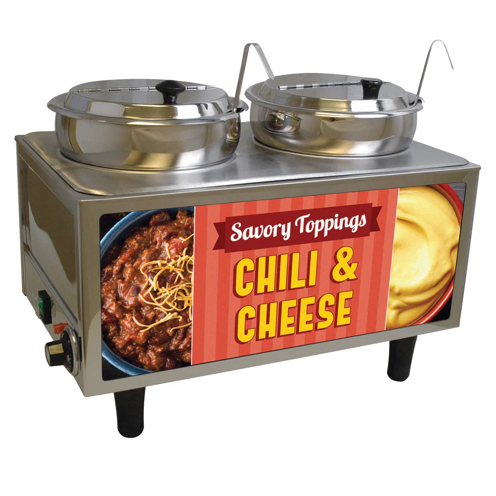 Winco 51072A-51074A, 120v Benchmark Chili & Cheese Warmer