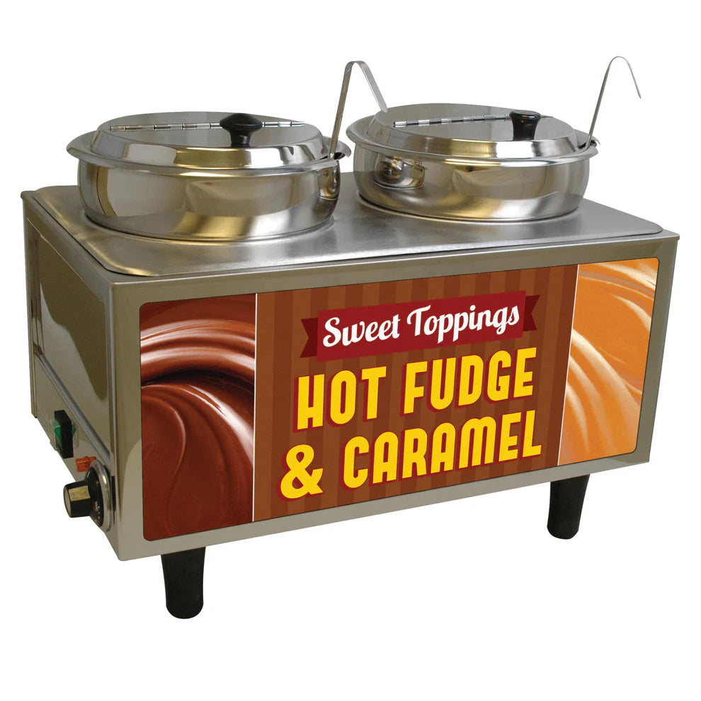 Winco 51072H-51074H, 120v Benchmark Hot Fudge/Caramel Warmer