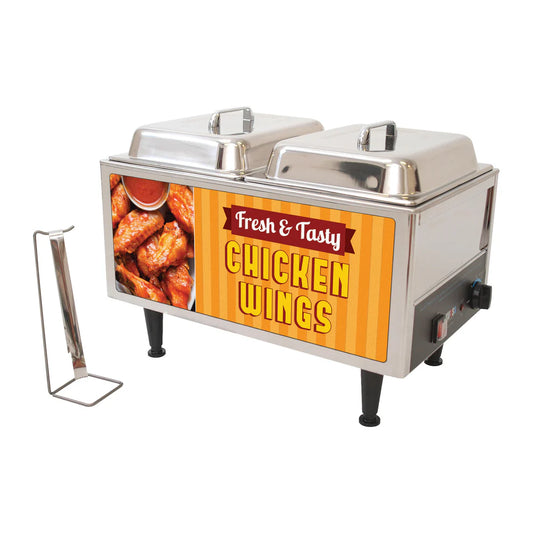 Winco 51072W, 120v, Benchmark Chicken Wings Warmer