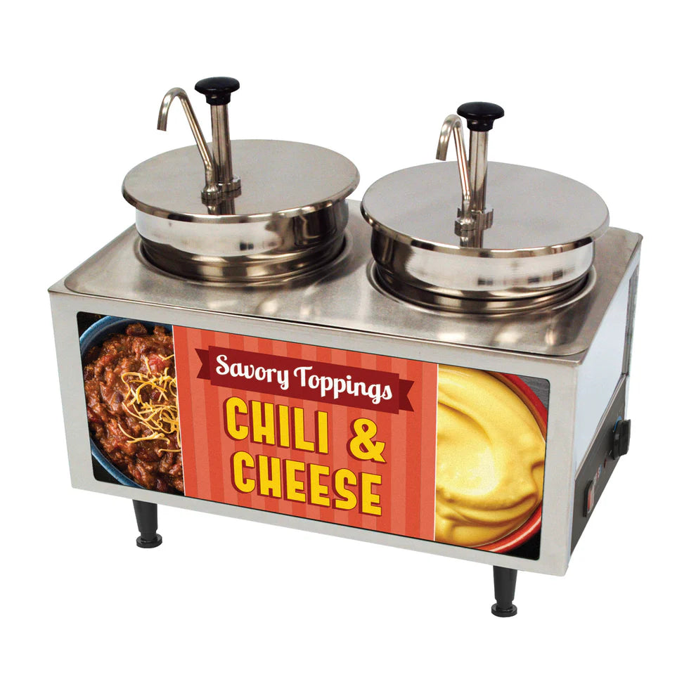 Winco 51072A-51074A, 120v Benchmark Chili & Cheese Warmer