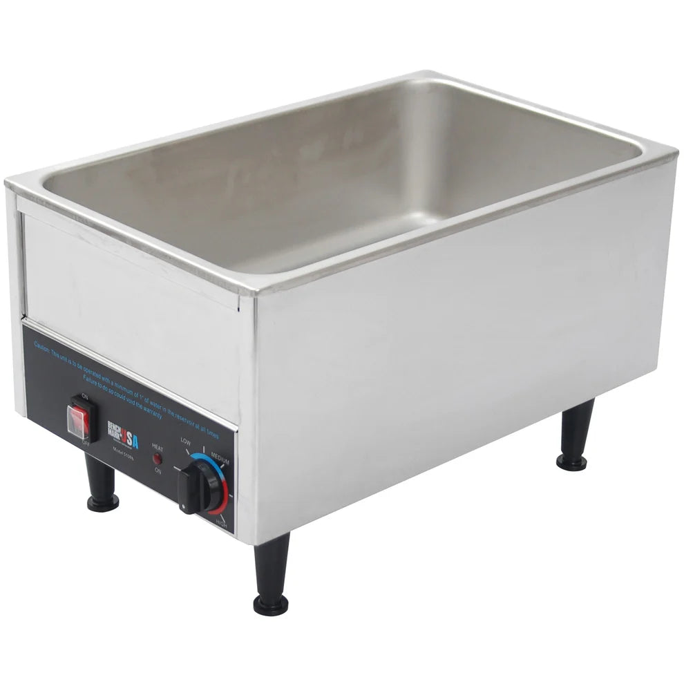 Winco 51096, 12" x 20", 120v Benchmark Stainless Steel Food Warmer
