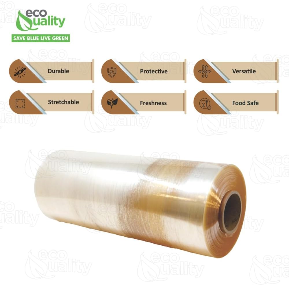 Bio Meat Film 4000 Feet - Commercial Food Grade Plastic Wrap Roll