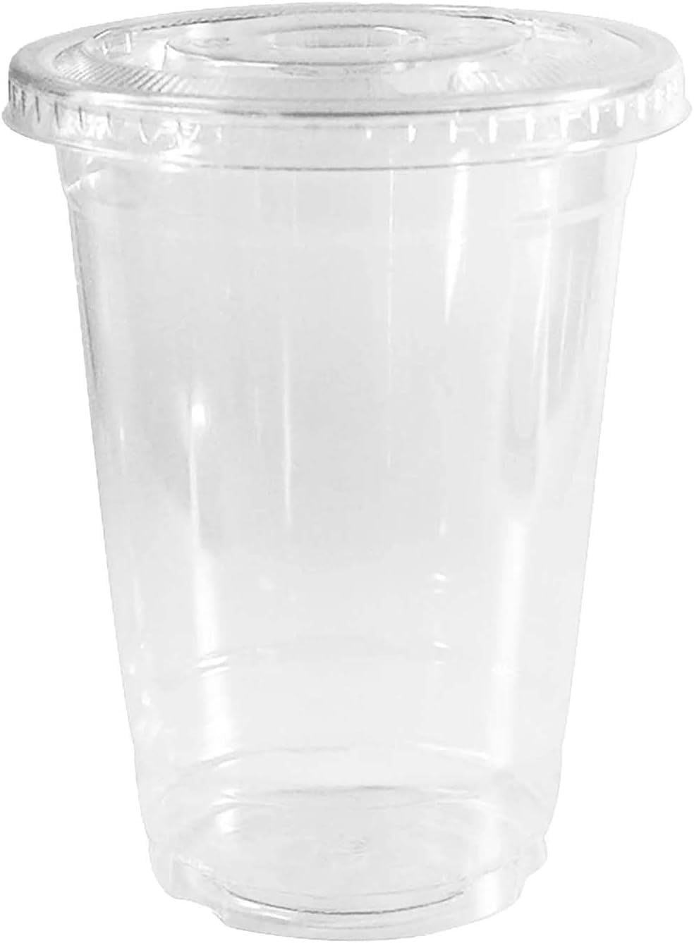 24oz Clear PLA Coffee Smoothies Cups with Flat Lids