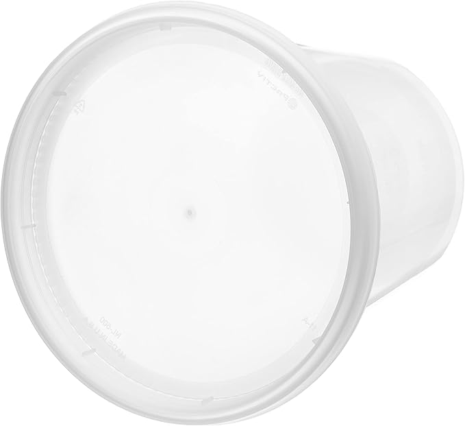 Clear Heavy Duty Plastic Food Storage Container with Lid