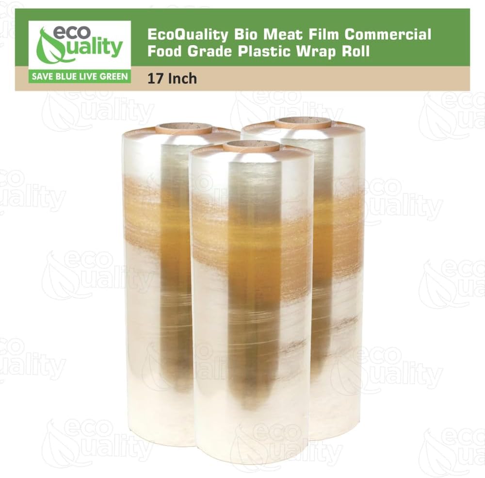 Bio Meat Film 4000 Feet - Commercial Food Grade Plastic Wrap Roll