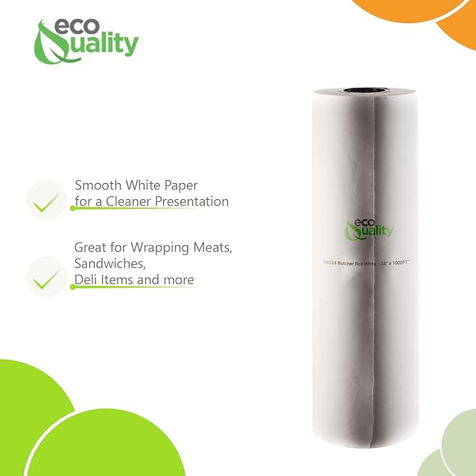 MG15 White Butcher Food Paper Roll 15 x 1000