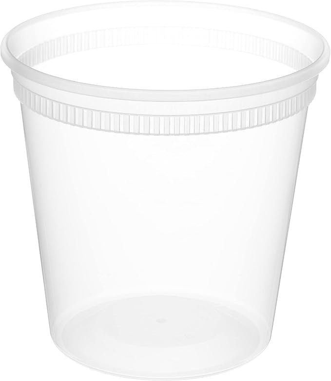 Clear Heavy Duty Plastic Food Storage Container with Lid