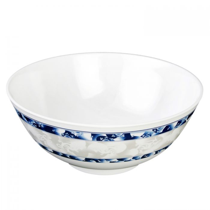 Thunder Group Rice Bowl 12/Pcs is perfect for boiled and fried rice. This stone-colored bowl with dragon pattern will bring an oriental flair to your food presentation. Manufactured from a durable plastic material this dinnerware is extremely popular for its nearly unbreakable structure. However, with heat resistance of up to 212° F or 100° C, melamine is not suitable for cooking and warming foods in a microwave or an oven, though it is completely dishwasher safe. 
